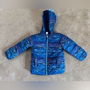 Dinosaur puffer coat. NWOT.